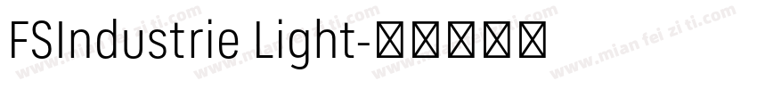 FSIndustrie Light字体转换